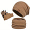 Winter leisure plush 3-piece set for men