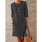 Rochie de lenjerie până la genunchi | Simplitate și eleganță de toamnă | Stil confortabil