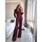 Women's Long Sleeve Dressy Jumpsuit | Autumn Longue