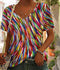 Elegant autumnal top in lightweight fabric - Women