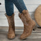 Damskie buty western z syntetycznej skóry