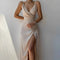 Maxiklänning i satin med spaghettiband | Sensuell och elegant | Kvinnlig stil