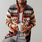Chaqueta clásica de punto con cremallera para hombre