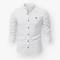Camicia di lino da uomo Callum - Camicia autunnale leggera con abbottonatura classica