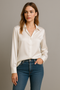 Fifine | Chemise en soie pour femme | Élégante, luxueuse & polyvalente | Parfaite pour l'automne