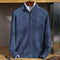 Chaqueta de punto con cremallera de merino estructurado para hombre - Edición otoño