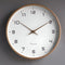 EleQuartz-Clock - Okrúhle nástenné hodiny - Severské drevené nástenné hodiny