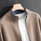 Veste zippée en cachemire pour hommes Chaude et élégante - Parfaite pour l'automne