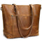 Γυναικεία vintage tote τσάντα - Κλασική δερμάτινη τσάντα ώμου