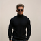 Jersey de cuello alto para hombre, primavera
