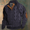 Maglione a maniche lunghe a maglia spessa da uomo