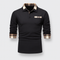 Tommy Polo | Polo de manga larga con cuello patchwork para hombre