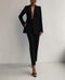 Women's two-piece set with blazer and slim-fit trousers