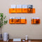 Transparent acrylic magazine rack