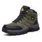 Outdoor leather boots Waterproof hiking boots Green