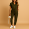 Women's slim-fit jumpsuit with button fastening and flattering cut |Elvira