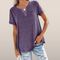 Henley | Top lejer - Tricou casual cu nasturi
