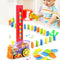 Cihlová vrstva - Montessori domino vláček na hraní