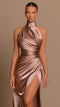 Rochie de toamnă din satin