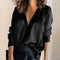 Chemise en satin avec décolleté profond - Édition Automne