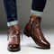 Skórzane buty z antypoślizgową podeszwą i eleganckim designem