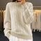 FrenchMichelle - Pull tricoté chaud pour l'automne