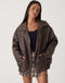 Chaqueta de cuero oversize para mujer - Sophia estilo casual